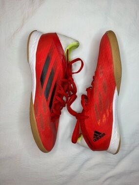 Adidas Red Indoor Soccer Shoes